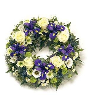 Purple & White Wreath