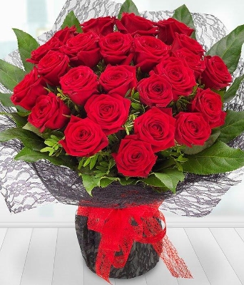 Two Dozen red Roses